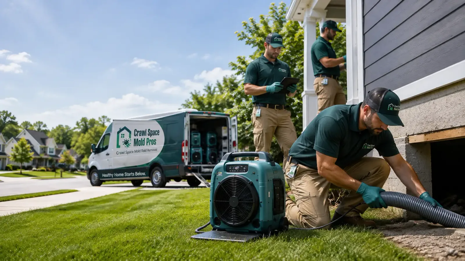 Crawl Space Mold Removal in Mountain View, HI